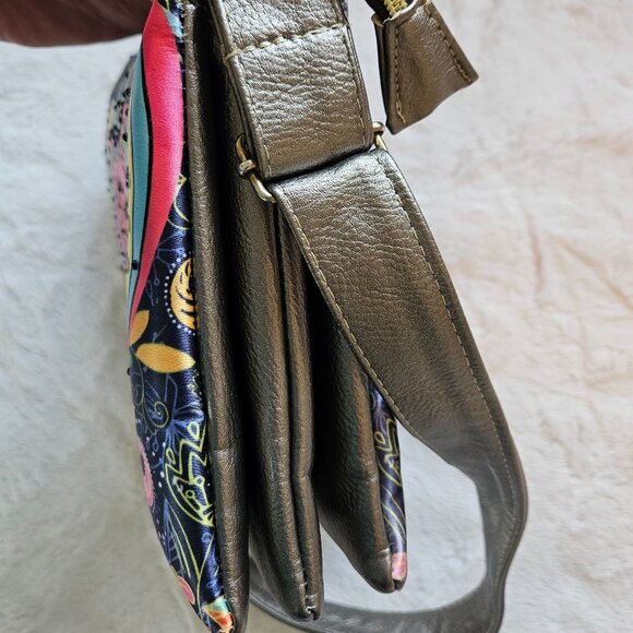 Falcony Bags Psychedelic Trippy Colorful Hippy Art Crossbody Bag for Women - Picture 5 of 5